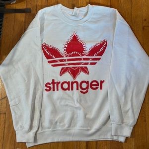 Large Adidas Polyester / Cotton Sweater: Stranger Things Edition